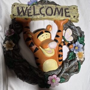 Disney Tigger Welcome Sign - Orange and Brown